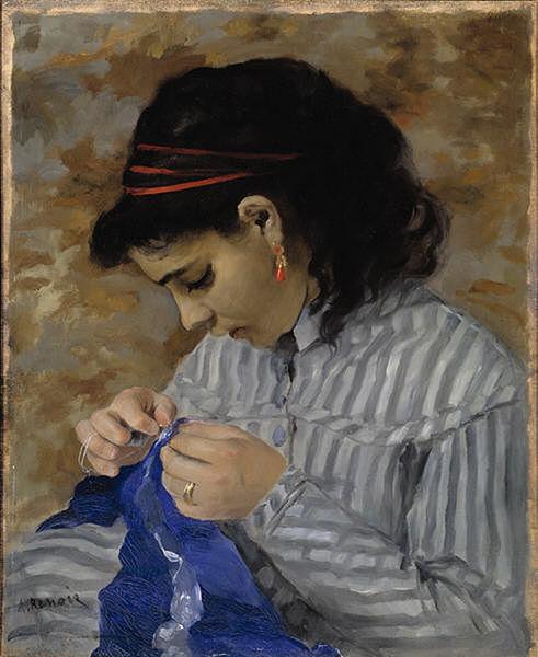 Pierre-Auguste Renoir Lise Sewing oil painting image
